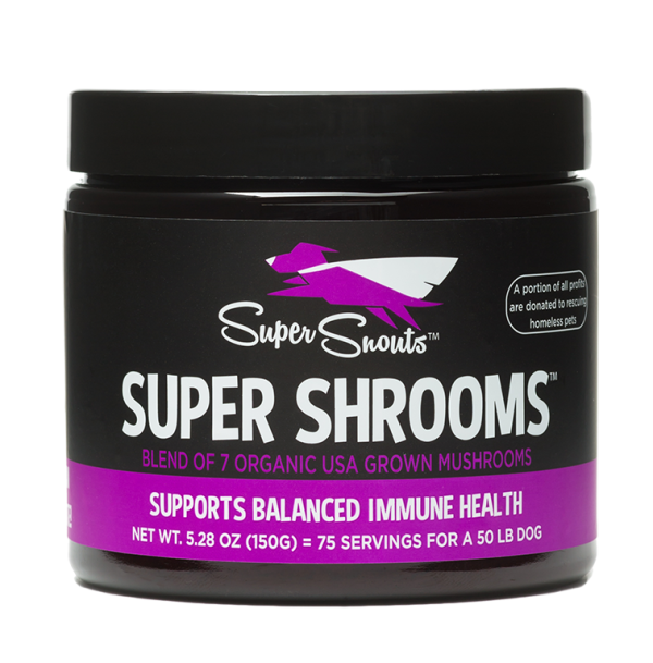 SUPER SHROOMS | Complemento alimenticio con 7 Hongos Medicinales para perros y gatos